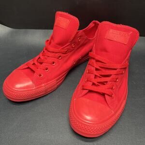 Converse All Star Shoes Mens Size 12 Triple Red Canvas Low Top Sneakers 153031F